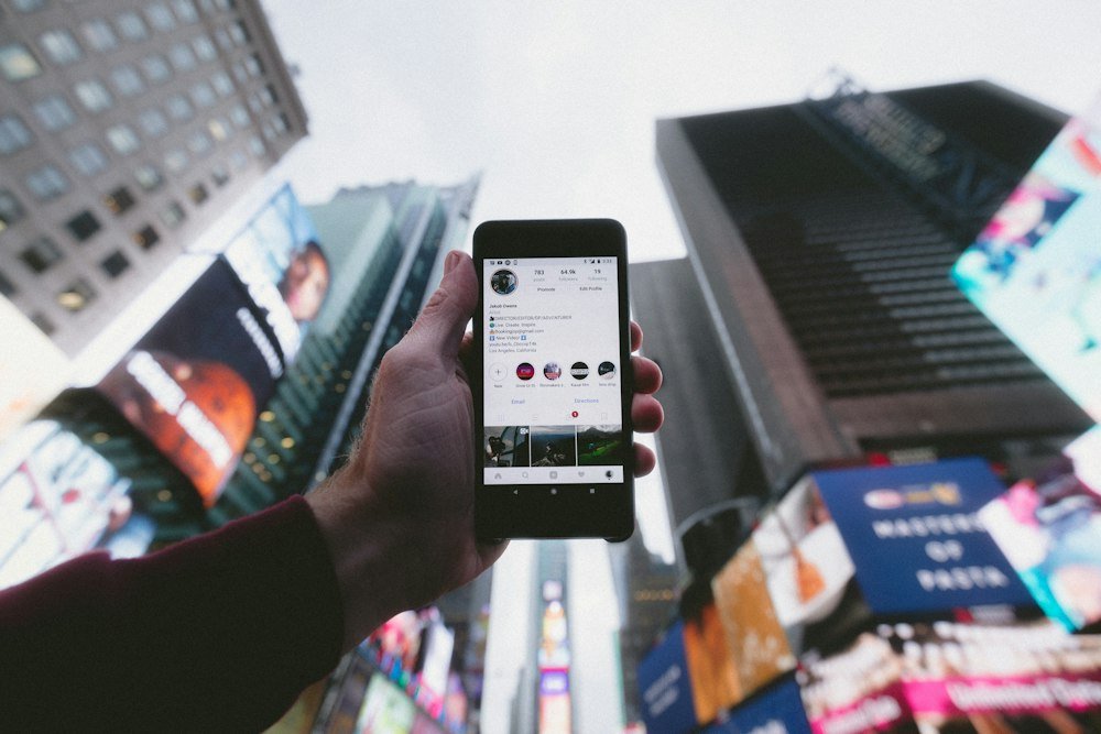 Smartphone displaying vertical Instagram Reels video interface and playback controls
